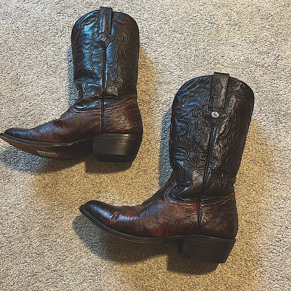 Authentic leather Montana made in Mexico cowboy boots